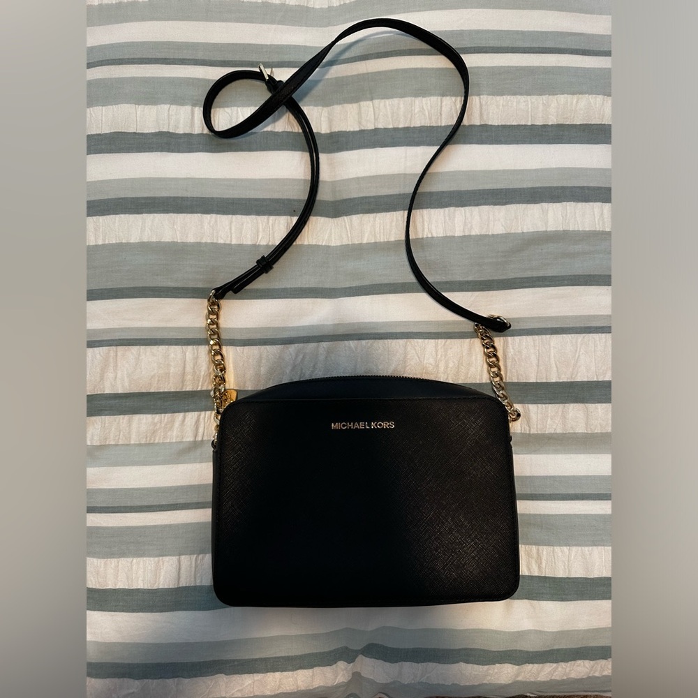 Michael Kors Leather Jet Set East West Crossbody